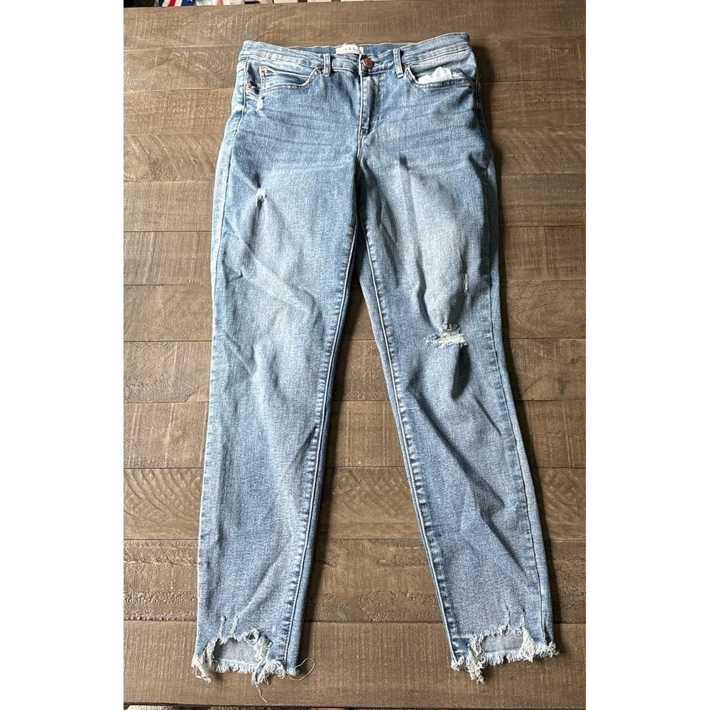 Nicole Miller SoHo High Rise Ankle Skinny Blue Jeans‎ Size 8
